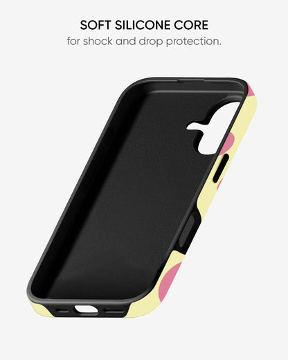 Butter Polka Glossy Armour Shell Phone Cover