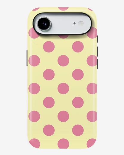 Butter Polka Glossy Armour Shell Phone Cover