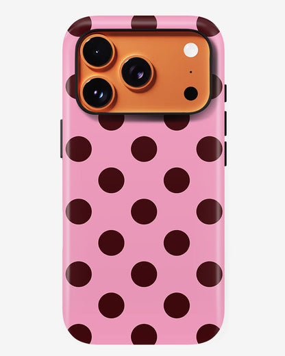 Cherry Dots Glossy Armour Shell Phone Cover