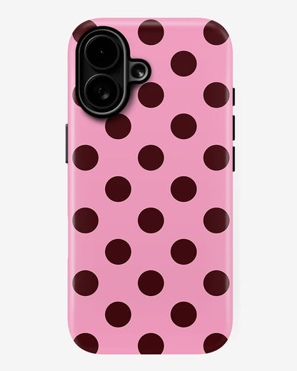 Cherry Dots Glossy Armour Shell Phone Cover