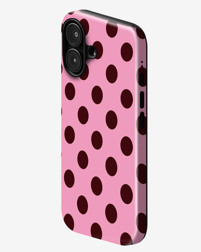 Cherry Dots Glossy Armour Shell Phone Cover