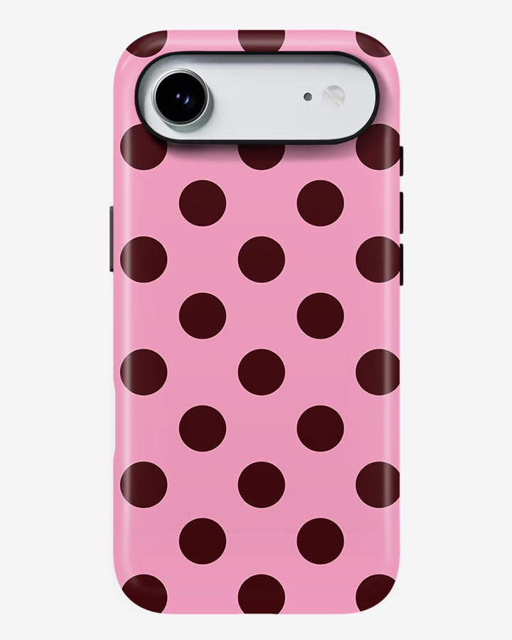 Cherry Dots Glossy Armour Shell Phone Cover