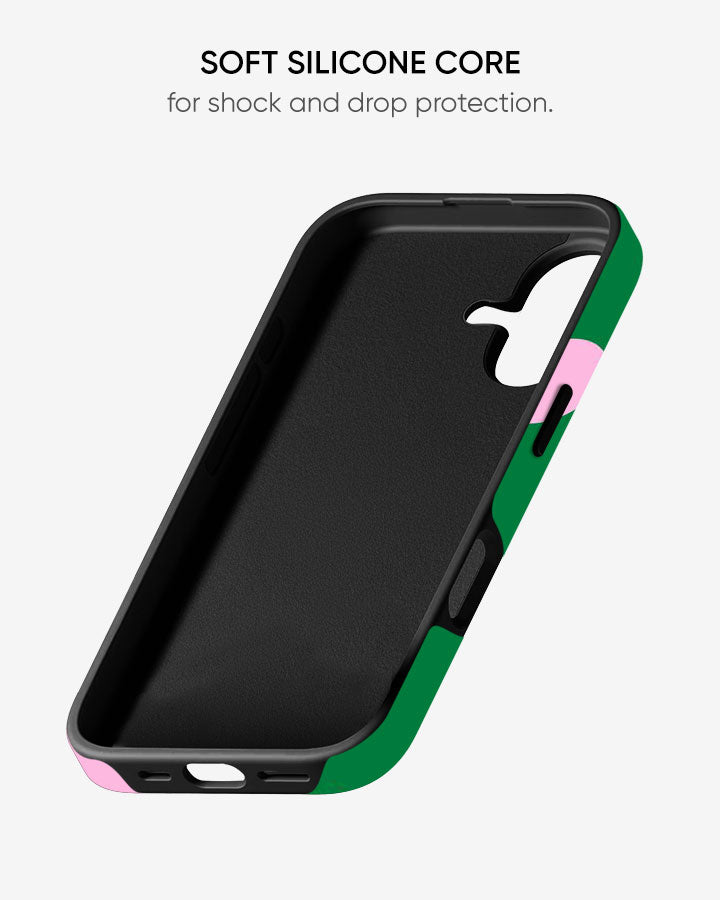 Matcha Dots Glossy Armour Shell Phone Cover
