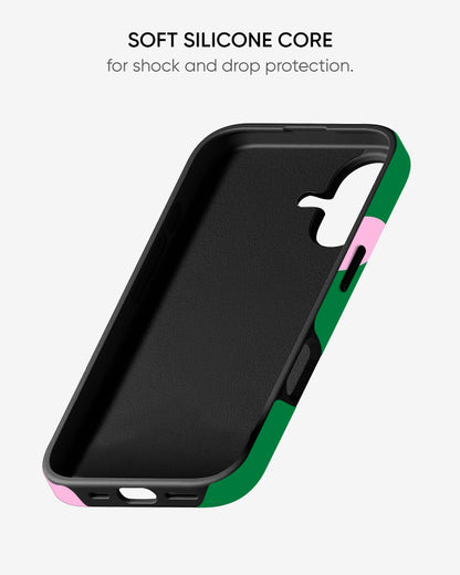 Matcha Dots Glossy Armour Shell Phone Cover