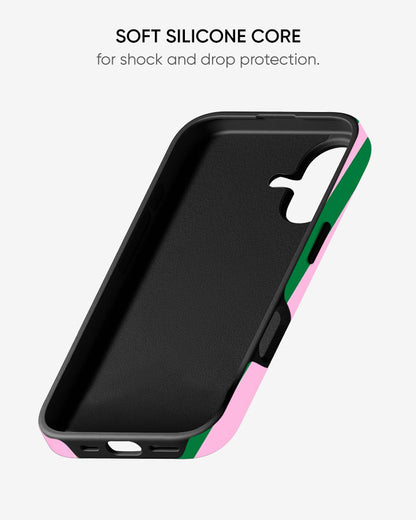 Blush Verde Glossy Armour Shell Phone Cover