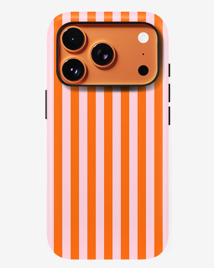 Orange Sorbet Glossy Armour Shell Phone Cover
