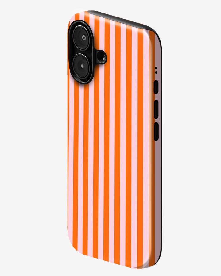 Orange Sorbet Glossy Armour Shell Phone Cover