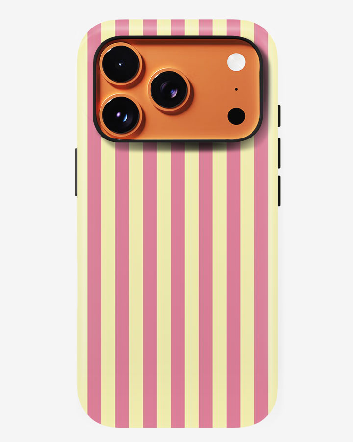 Lemon Pink Glossy Armour Shell Phone Cover