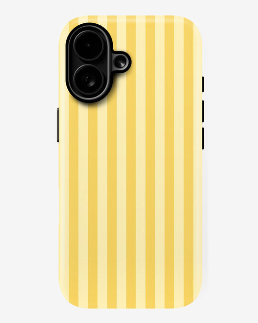 Lemon Stripes Glossy Armour Shell Phone Cover