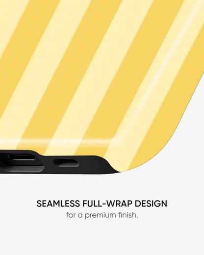 Lemon Stripes Glossy Armour Shell Phone Cover