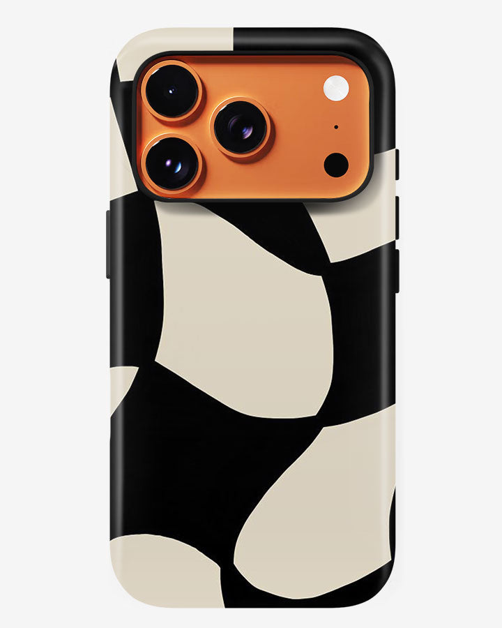 Monochrome Drift Glossy Armour Shell Phone Cover