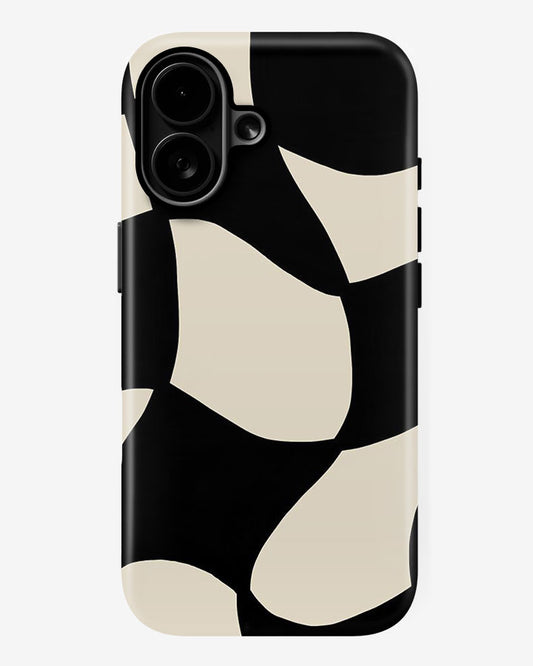 Monochrome Drift Glossy Armour Shell Phone Cover