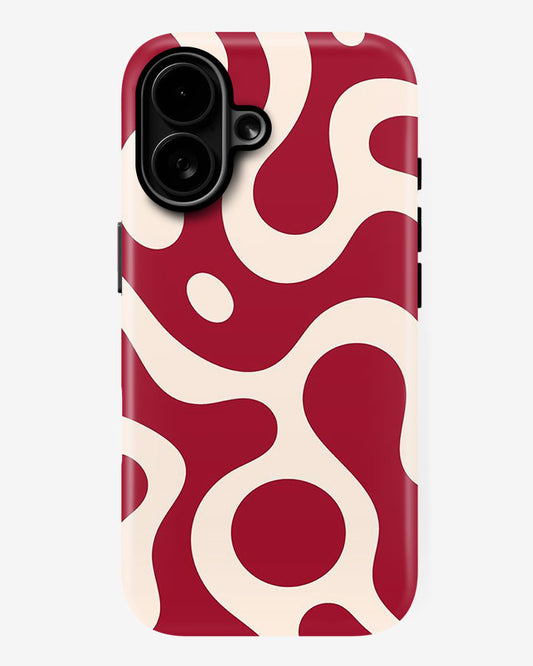 Hot Red Glossy Armour Shell Phone Cover