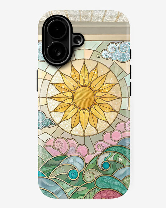 Golden Tide Glossy Armour Shell Phone Cover