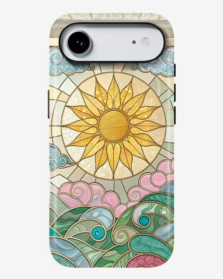 Golden Tide Glossy Armour Shell Phone Cover