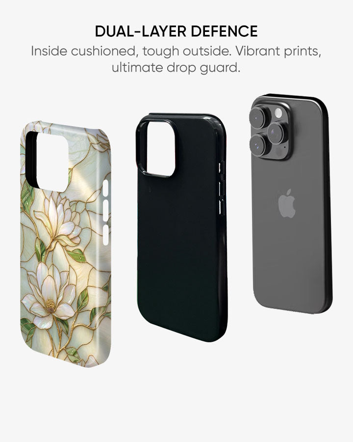 Pure Elegance Glossy Armour Shell Phone Cover