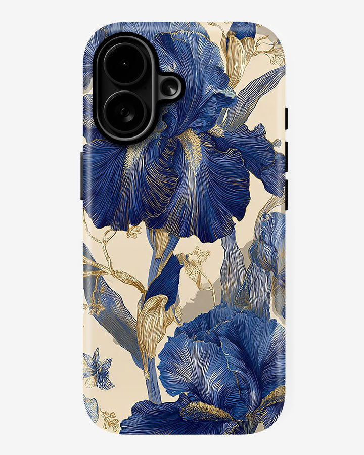 Indigo Iris Glossy Armour Shell Phone Cover