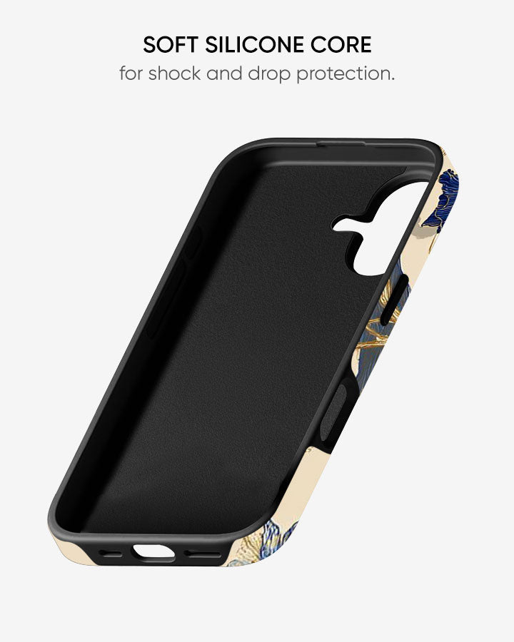 Indigo Iris Glossy Armour Shell Phone Cover