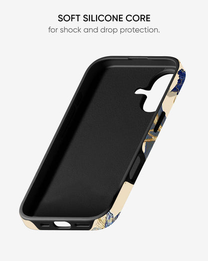 Indigo Iris Glossy Armour Shell Phone Cover