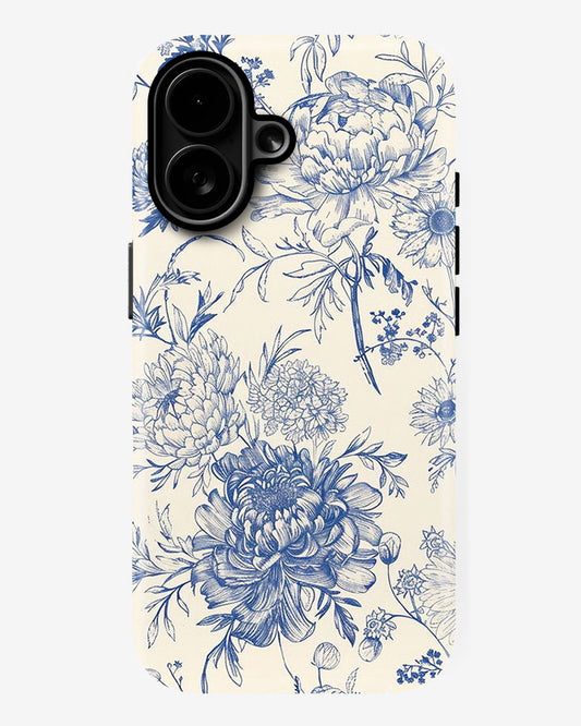 Antique Blue Glossy Armour Shell Phone Cover