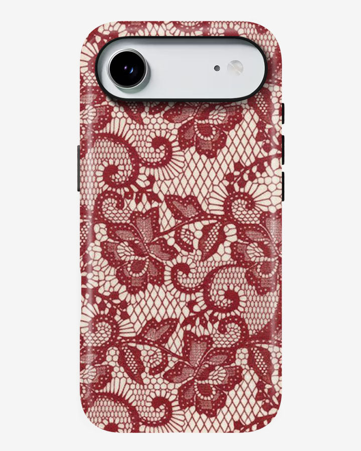 Ruby Lace Glossy Armour Shell Phone Cover