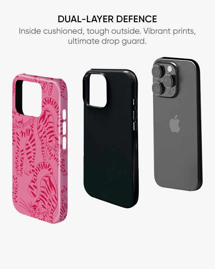 Feline Blush Glossy Armour Shell Phone Cover