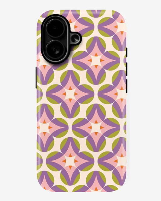 Pastel Geometry Glossy Armour Shell Phone Cover