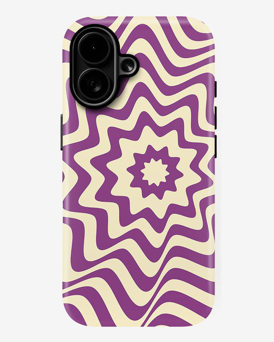 Violet Vortex Glossy Armour Shell Phone Cover