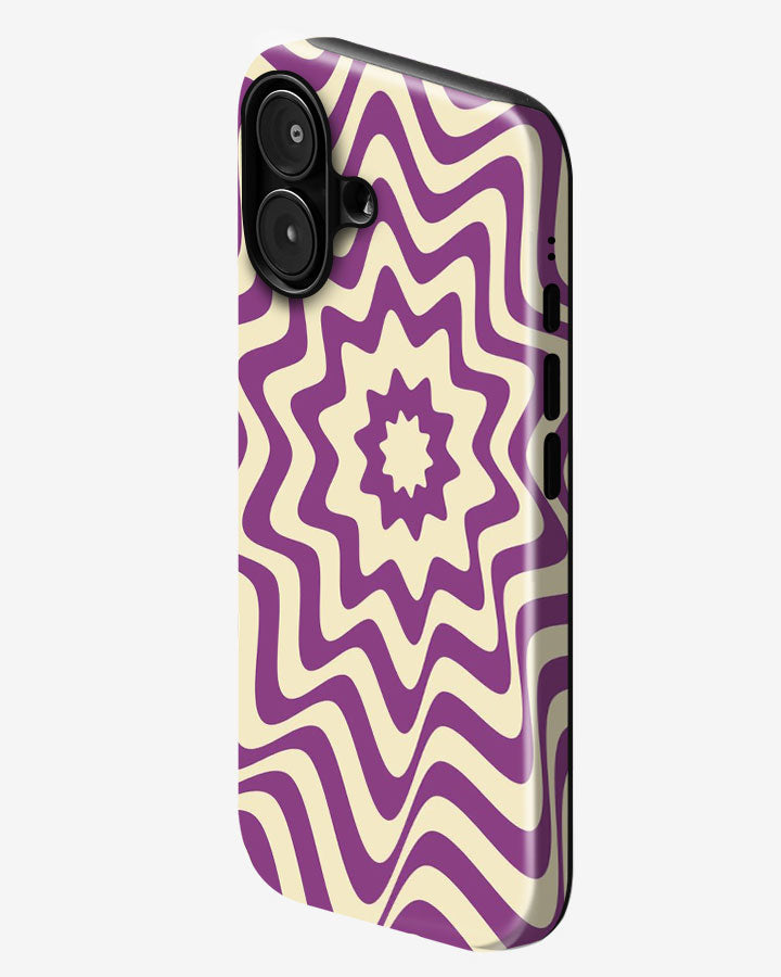 Violet Vortex Glossy Armour Shell Phone Cover