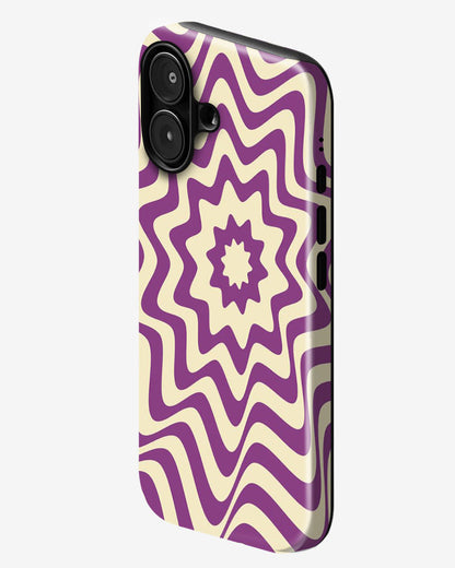 Violet Vortex Glossy Armour Shell Phone Cover