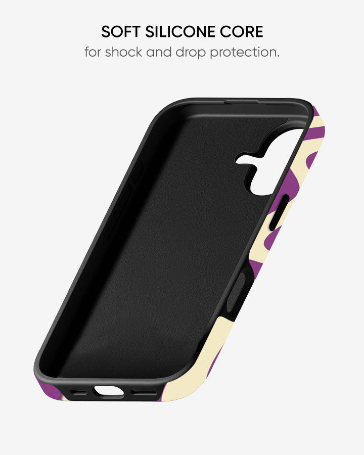 Violet Vortex Glossy Armour Shell Phone Cover