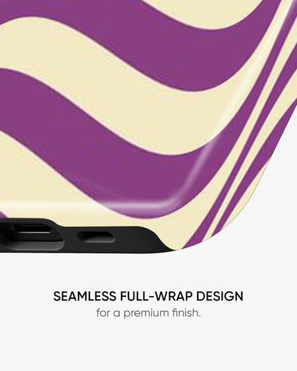 Violet Vortex Glossy Armour Shell Phone Cover