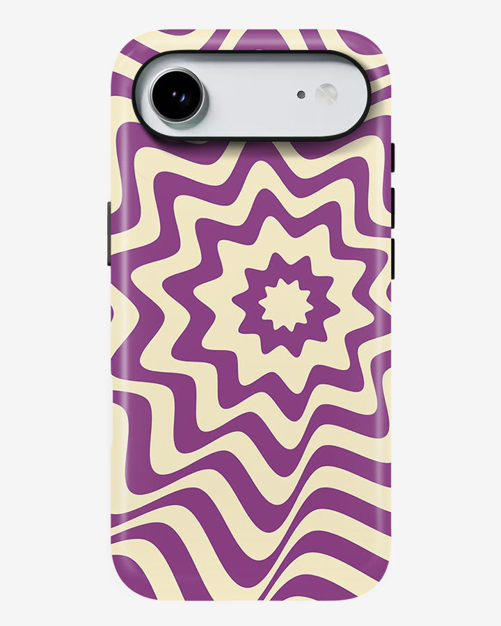 Violet Vortex Glossy Armour Shell Phone Cover