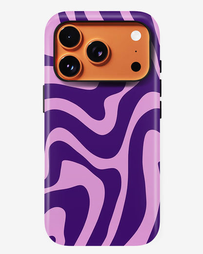 Lavender Waves Glossy Armour Shell Phone Cover