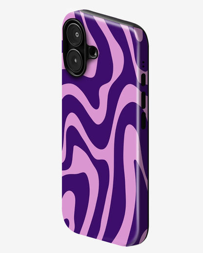 Lavender Waves Glossy Armour Shell Phone Cover