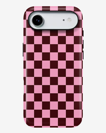 Rose Grid Glossy Armour Shell Phone Cover