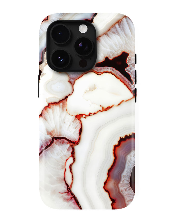 Ruby Agate Core Glossy Armour Shell Phone Cover