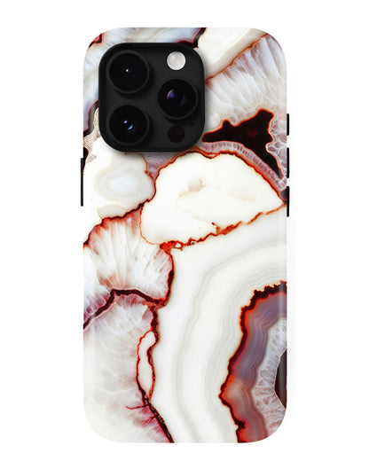 Ruby Agate Core Glossy Armour Shell Phone Cover