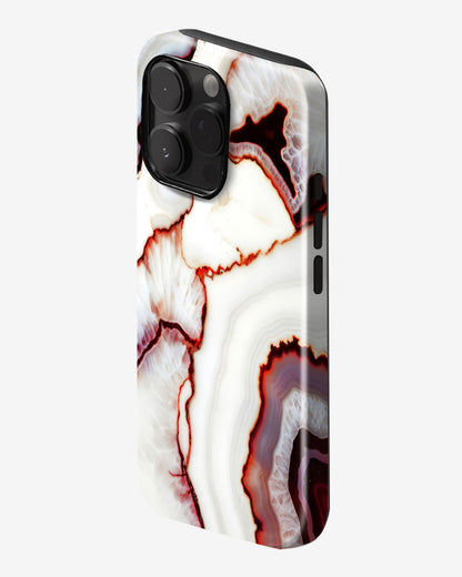 Ruby Agate Core Glossy Armour Shell Phone Cover