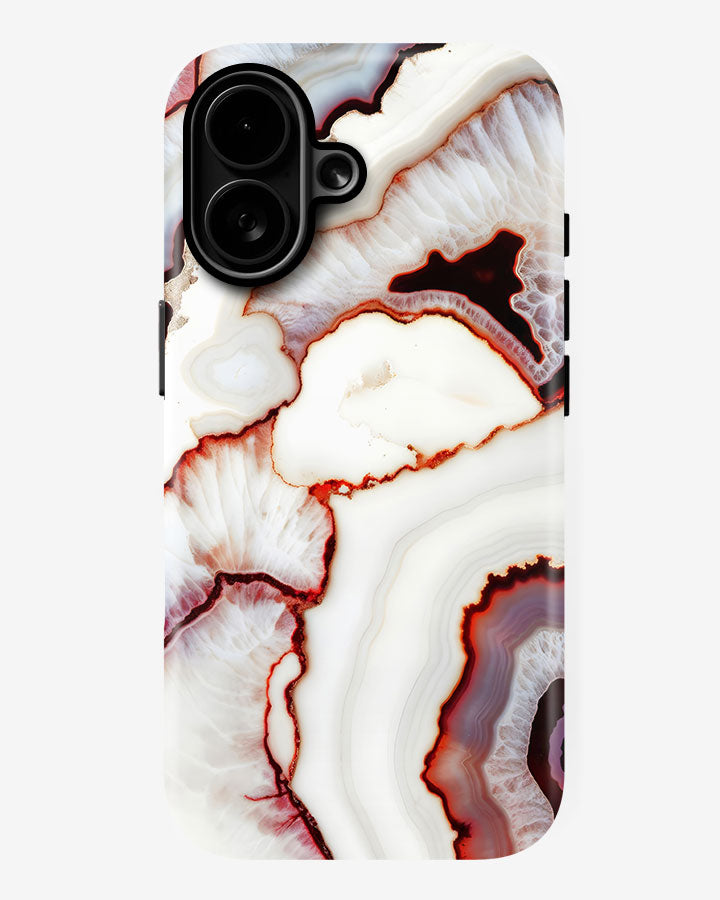 Ruby Agate Core Glossy Armour Shell Phone Cover