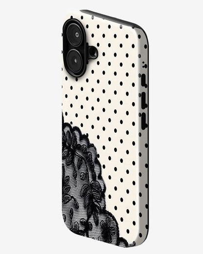 Polka Dainty Glossy Armour Shell Phone Cover
