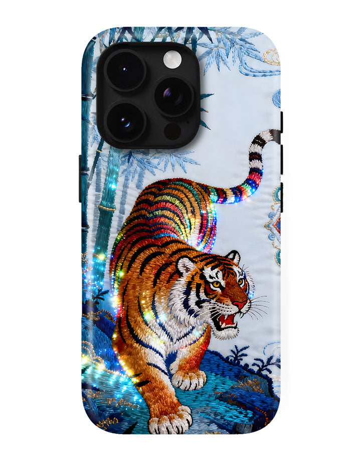 Celestial Tiger Glossy Armour Shell Phone Cover