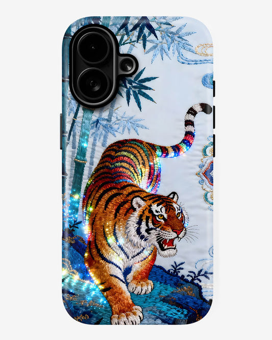 Celestial Tiger Glossy Armour Shell Phone Cover