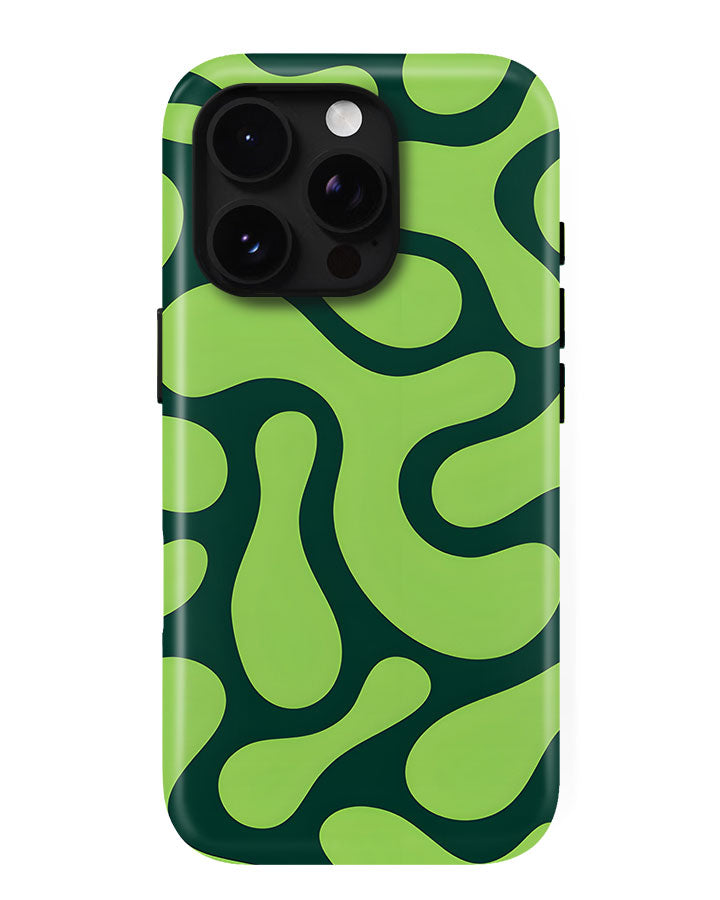 Kiwi Swirl Slime Glossy Armour Shell Phone Cover