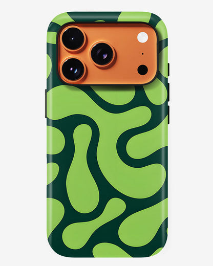 Kiwi Swirl Slime Glossy Armour Shell Phone Cover