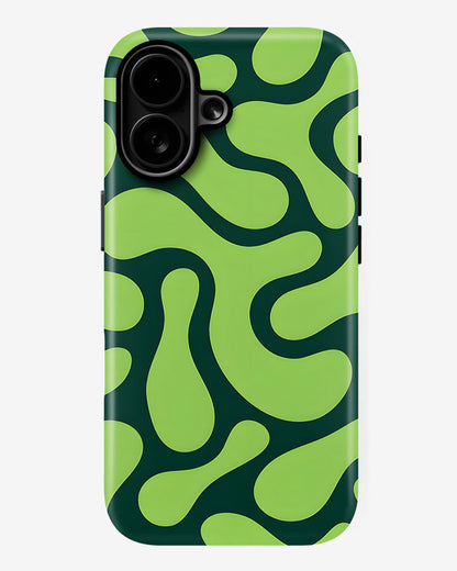 Kiwi Swirl Slime Glossy Armour Shell Phone Cover
