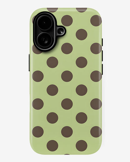 Pistachio Olive Matcha Glossy Armour Shell Phone Cover