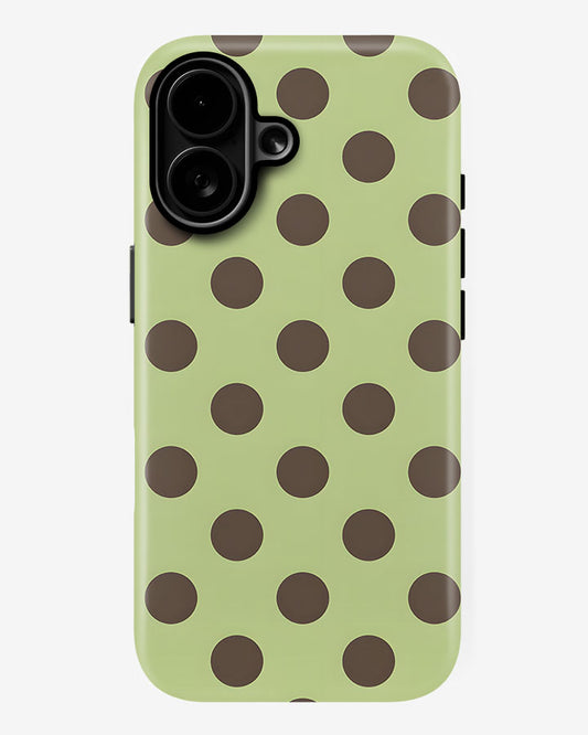 Pistachio Olive Matcha Glossy Armour Shell Phone Cover