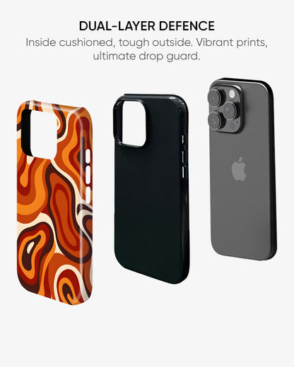 Pumpkin Groove Glossy Armour Shell Phone Cover