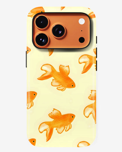Golden Koi Glossy Armour Shell Phone Cover